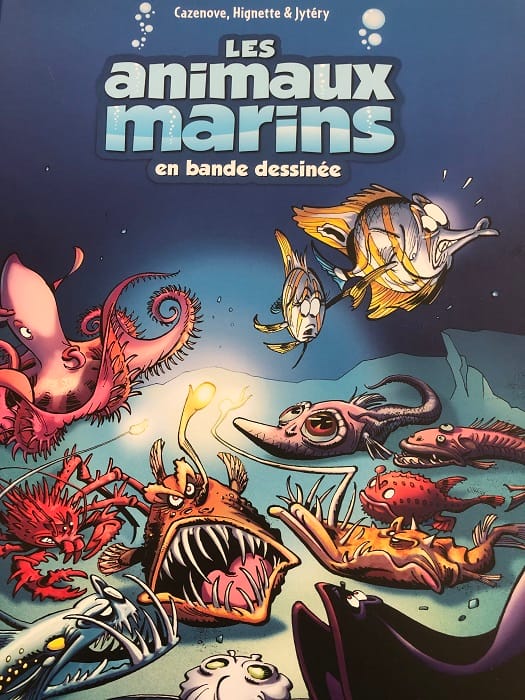 Couverture du la BD Les animaux marins