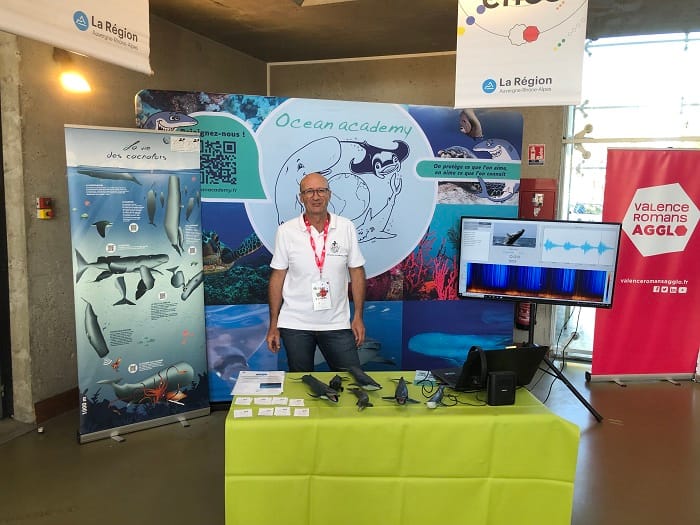 Stand d'Ocean academy aux fêtes de la science de Valence 2025
